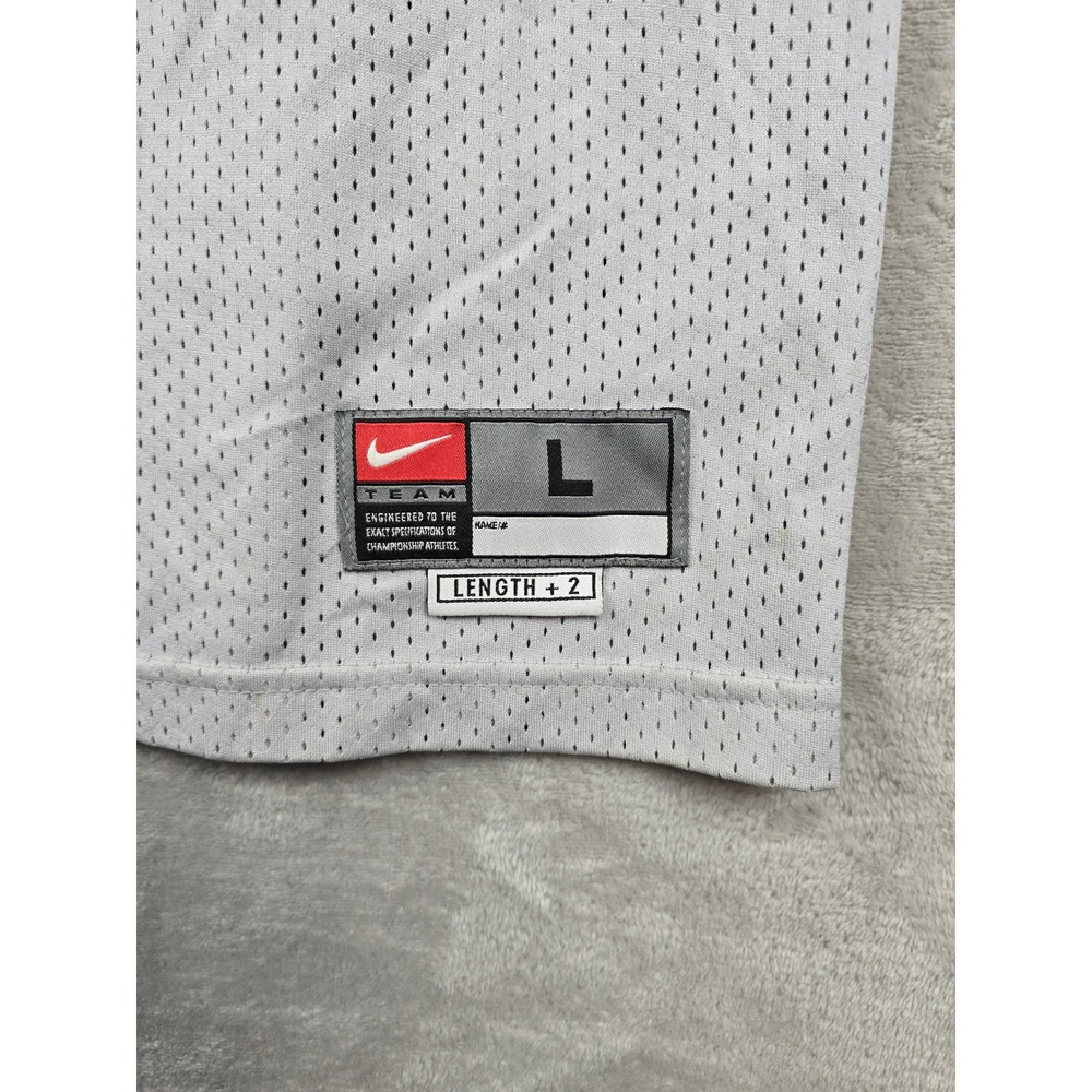 Vintage Nike San Antonio Spurs Tim Duncan NBA Jersey Mens L Silver Mesh 21 *Read - Picture 2 of 16